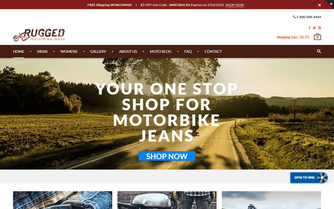 ruggedmotorbikejeans.com publisher screenshot