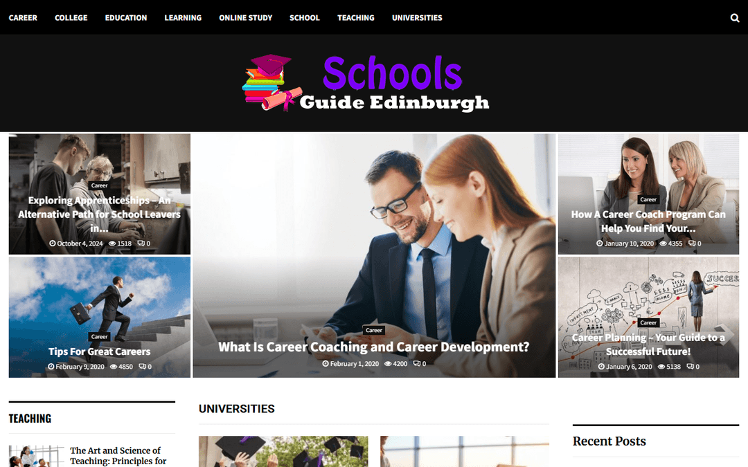 schoolguideedinburgh.co.uk publisher screenshot