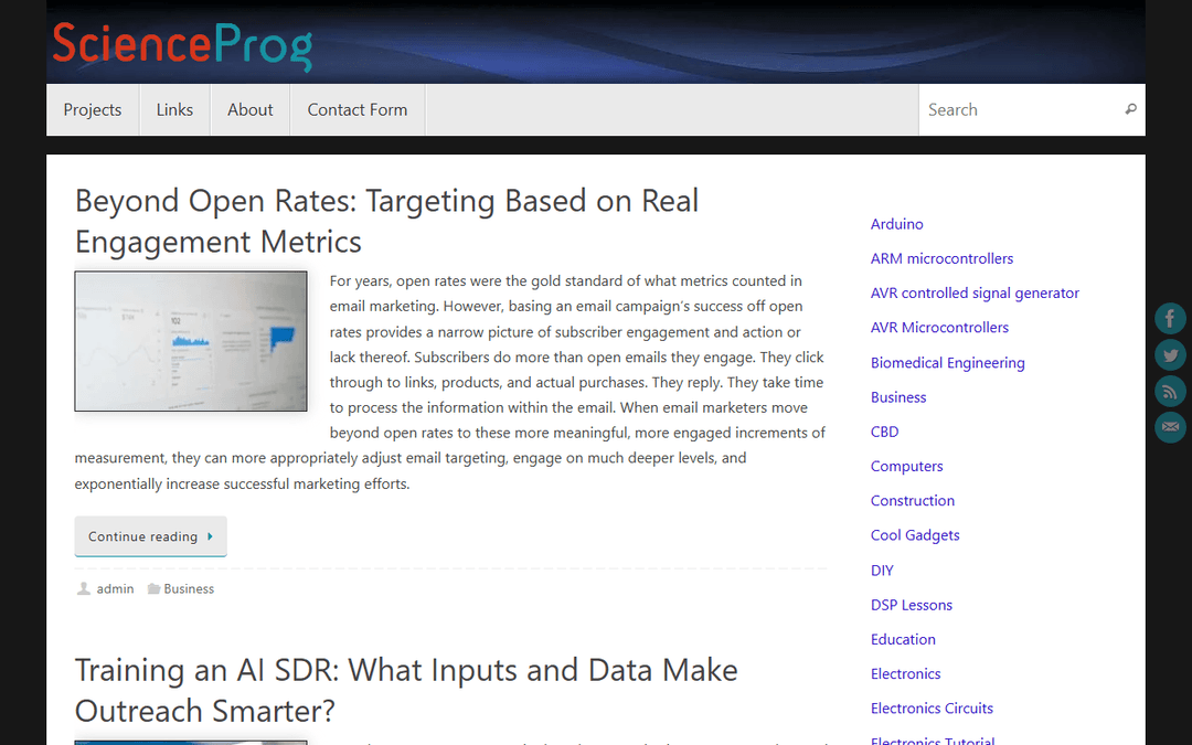 scienceprog.com publisher screenshot