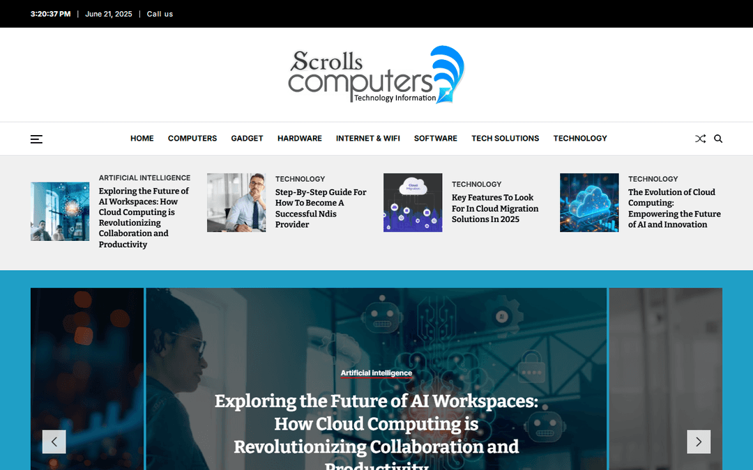 scrollcomputers.com publisher screenshot