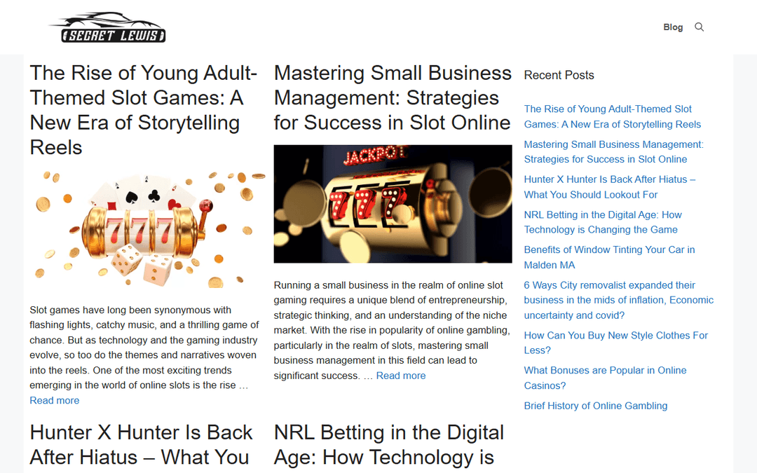 secretlewis.com publisher screenshot
