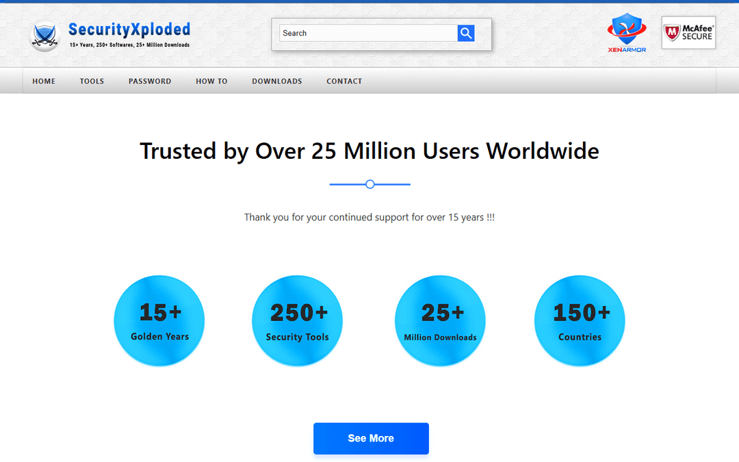 securityxploded.com publisher screenshot