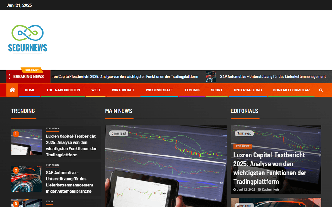 securnews.ch publisher screenshot