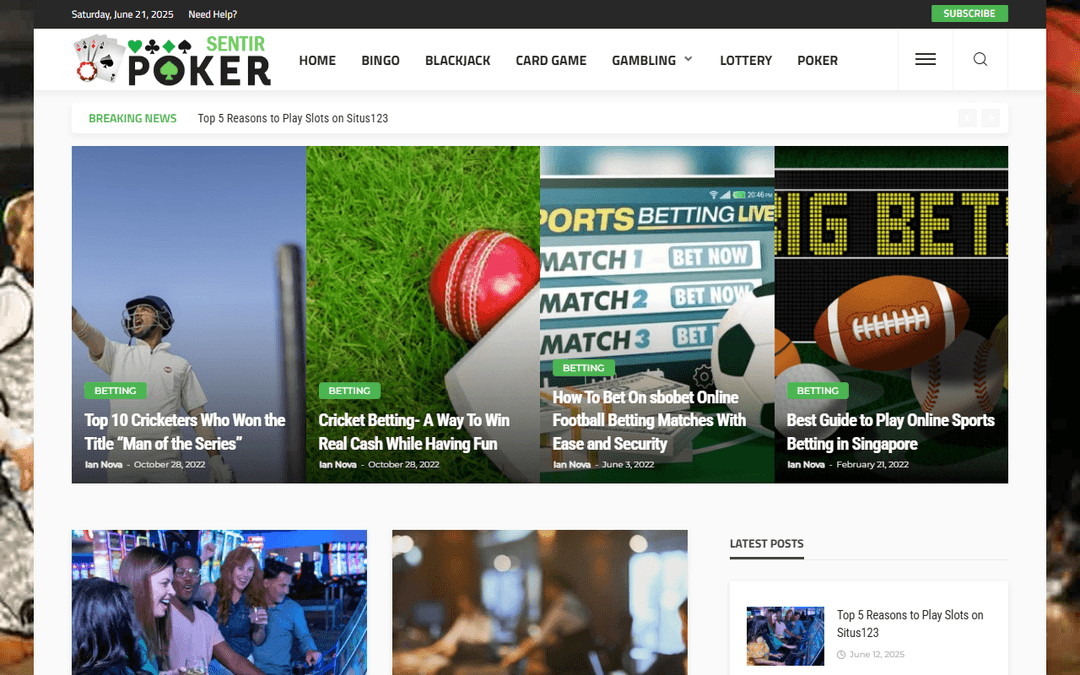 sentirpoker.com publisher screenshot