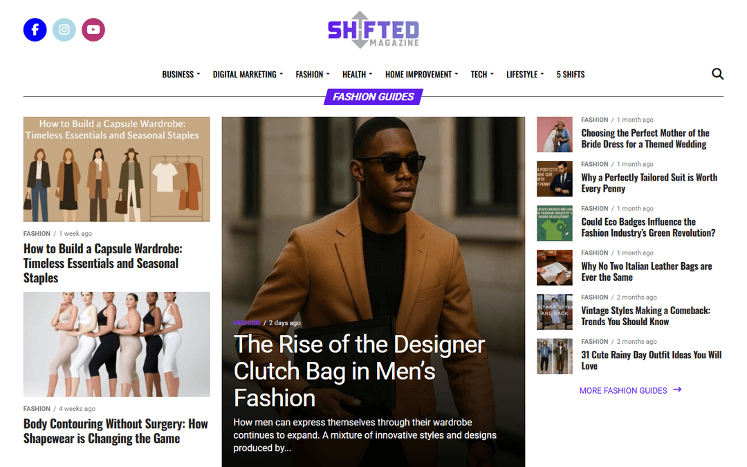 shiftedmag.com publisher screenshot