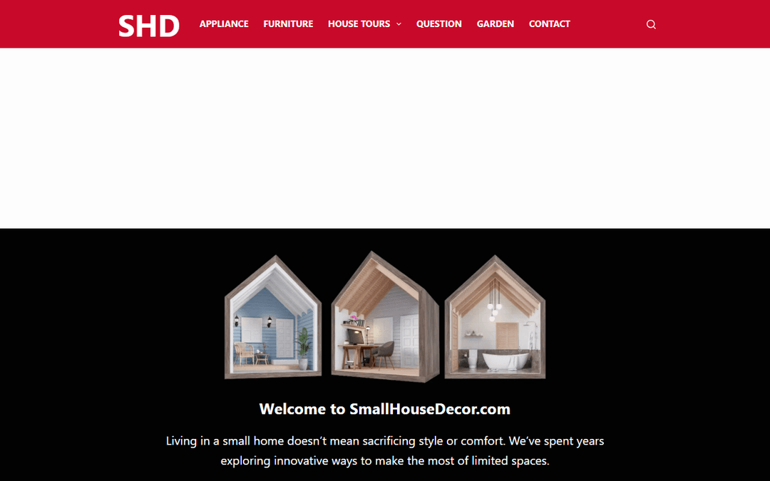 smallhousedecor.com publisher screenshot
