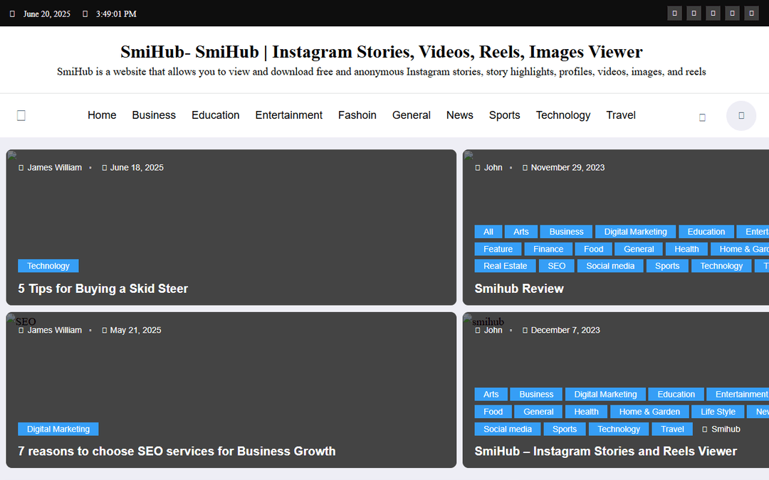 smihub.us publisher screenshot