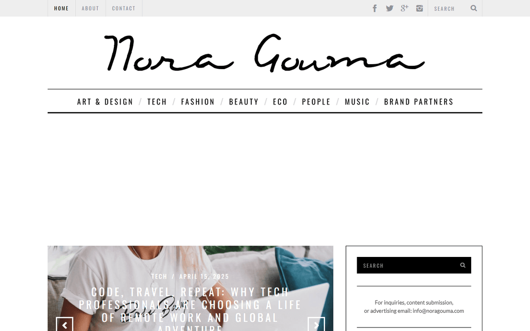 noragouma.com publisher screenshot
