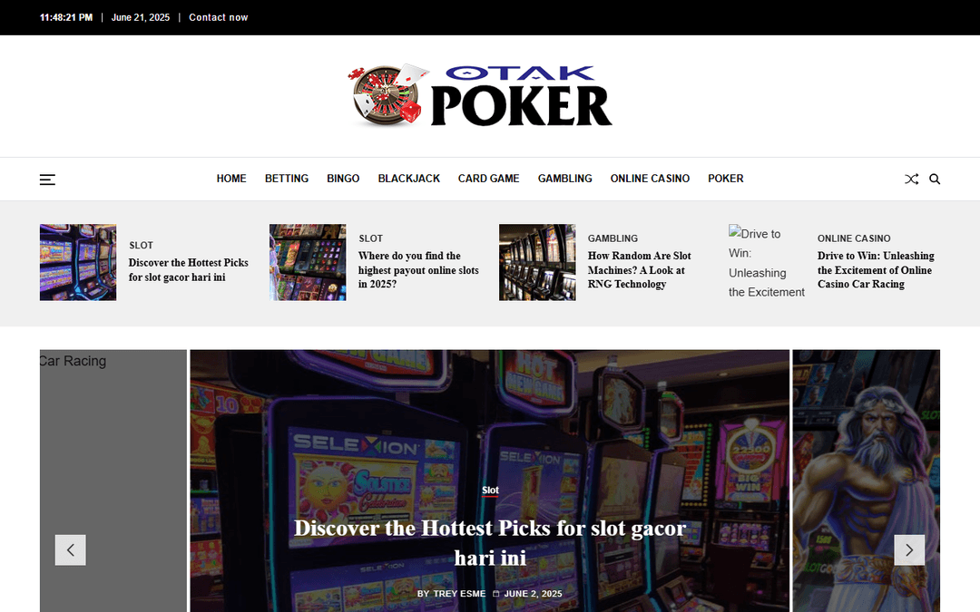 otakpoker.com publisher screenshot