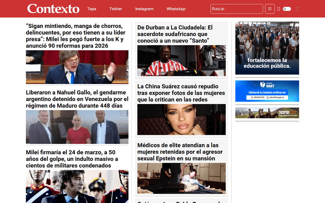 contextotucuman.com publisher screenshot