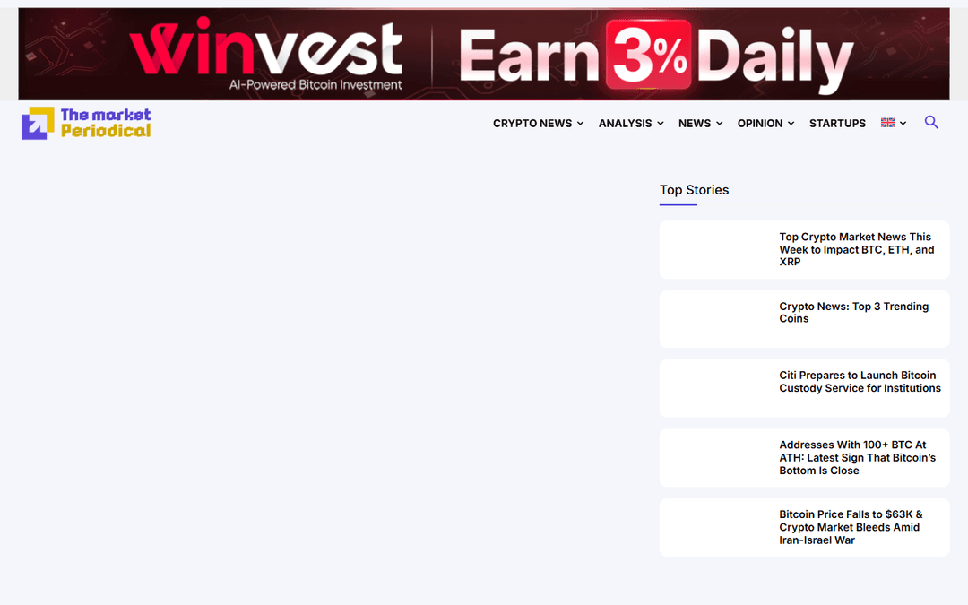 themarketperiodical.com publisher screenshot