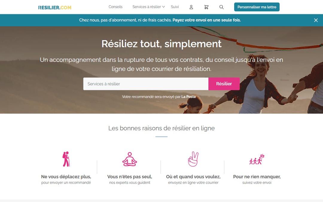 resilier.com publisher screenshot