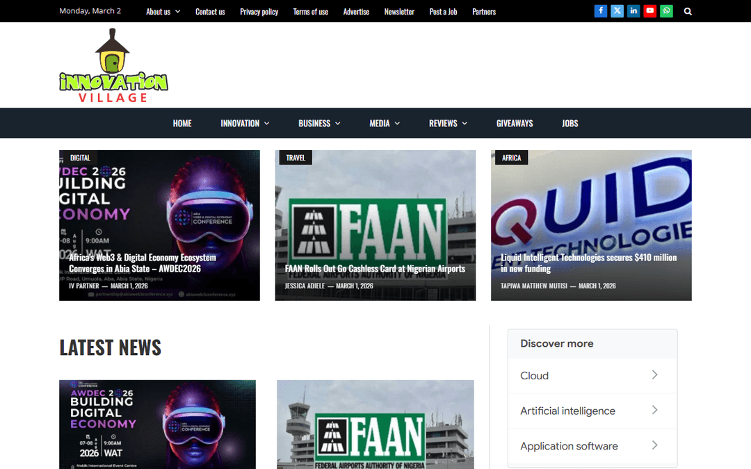 innovation-village.com publisher screenshot