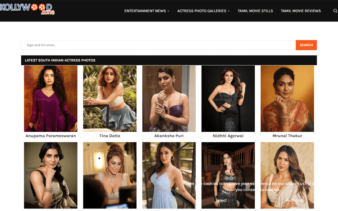 kollywoodzone.com publisher screenshot