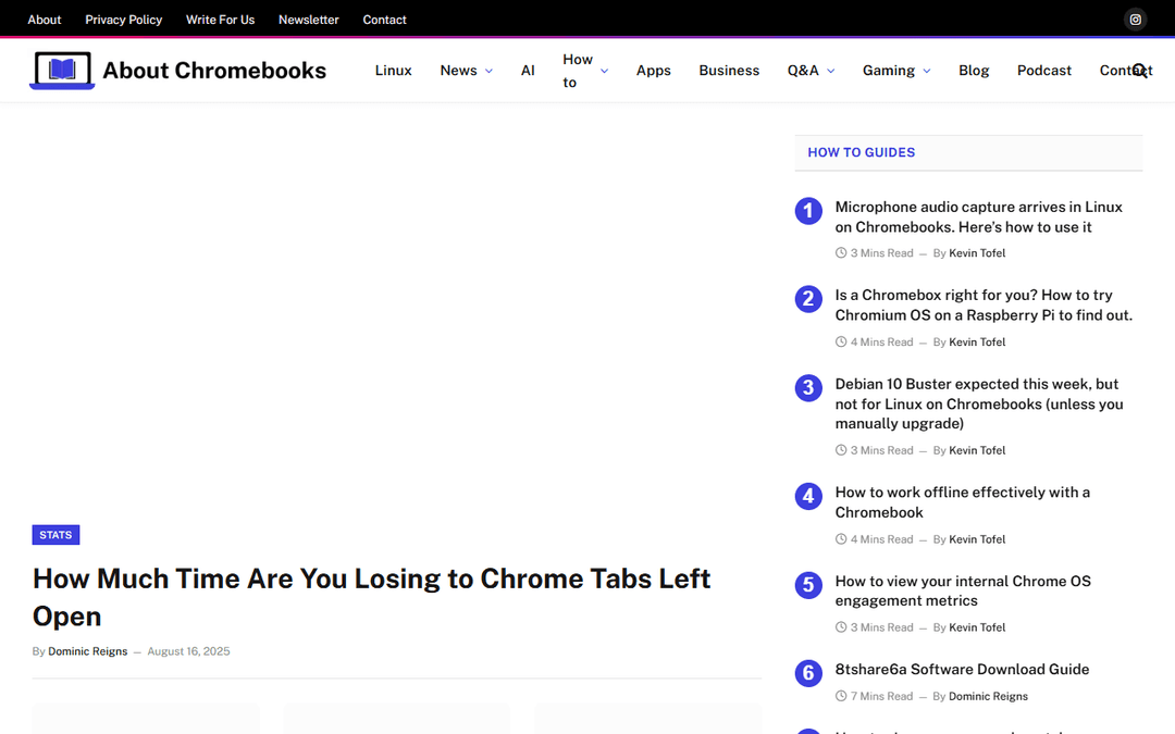 aboutchromebooks.com publisher screenshot