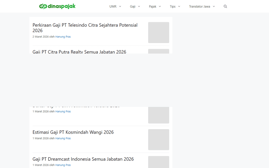 dinaspajak.com publisher screenshot