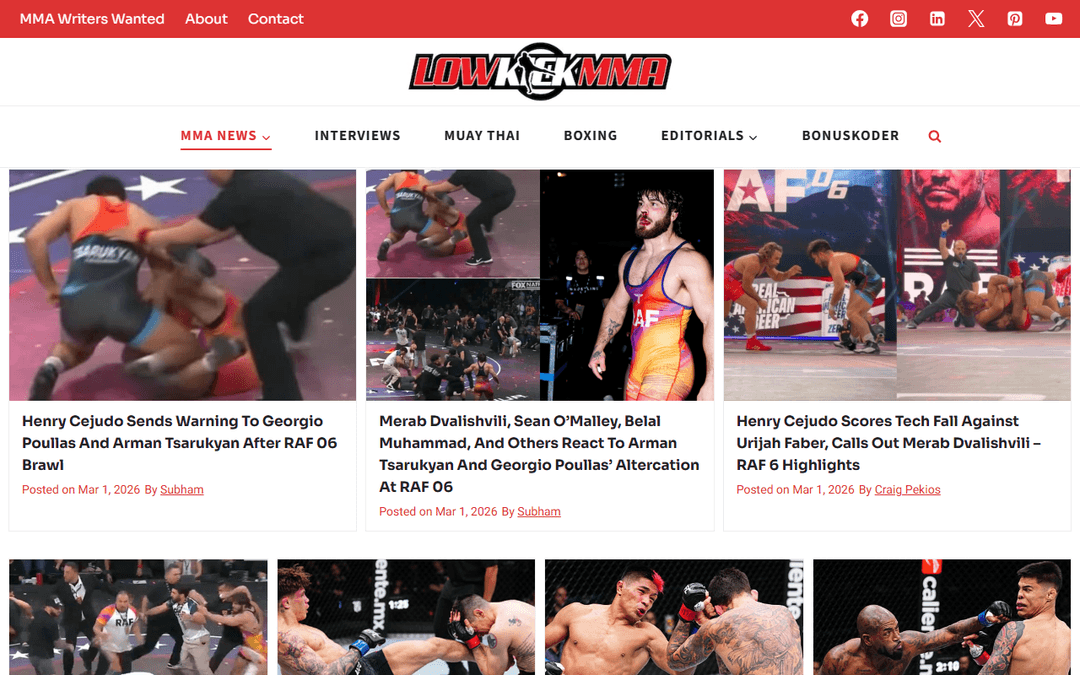 lowkickmma.com publisher screenshot