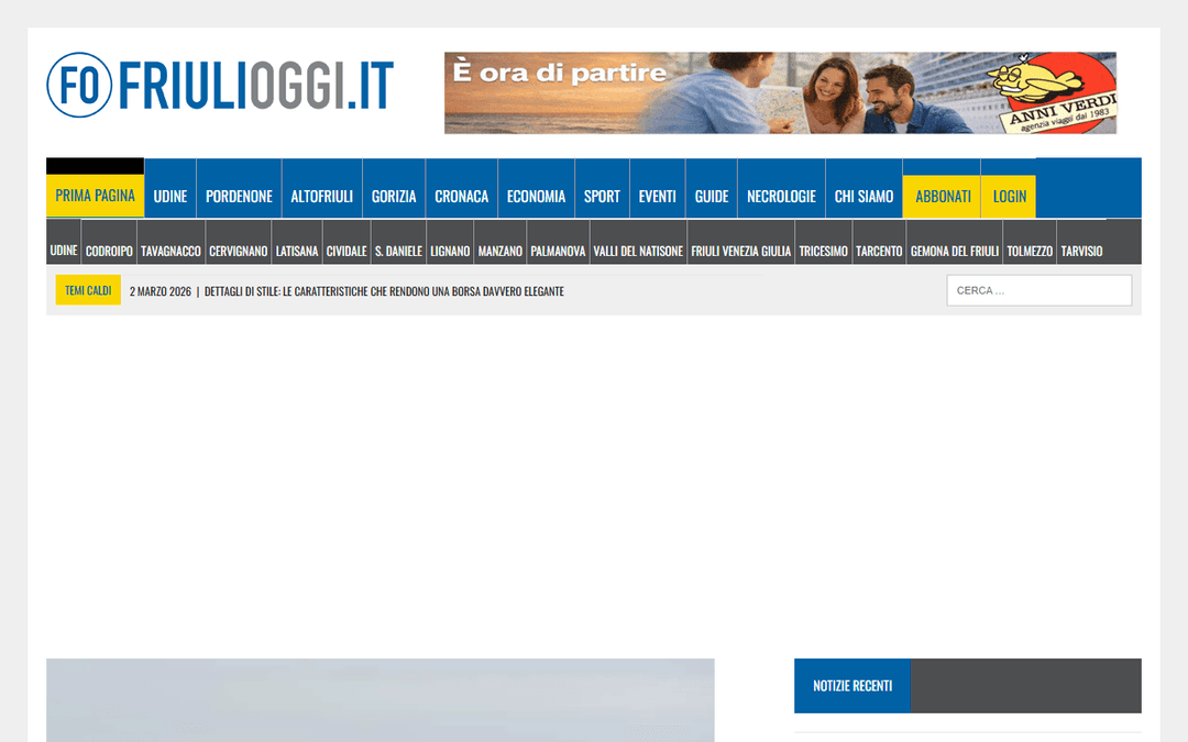friulioggi.it publisher screenshot