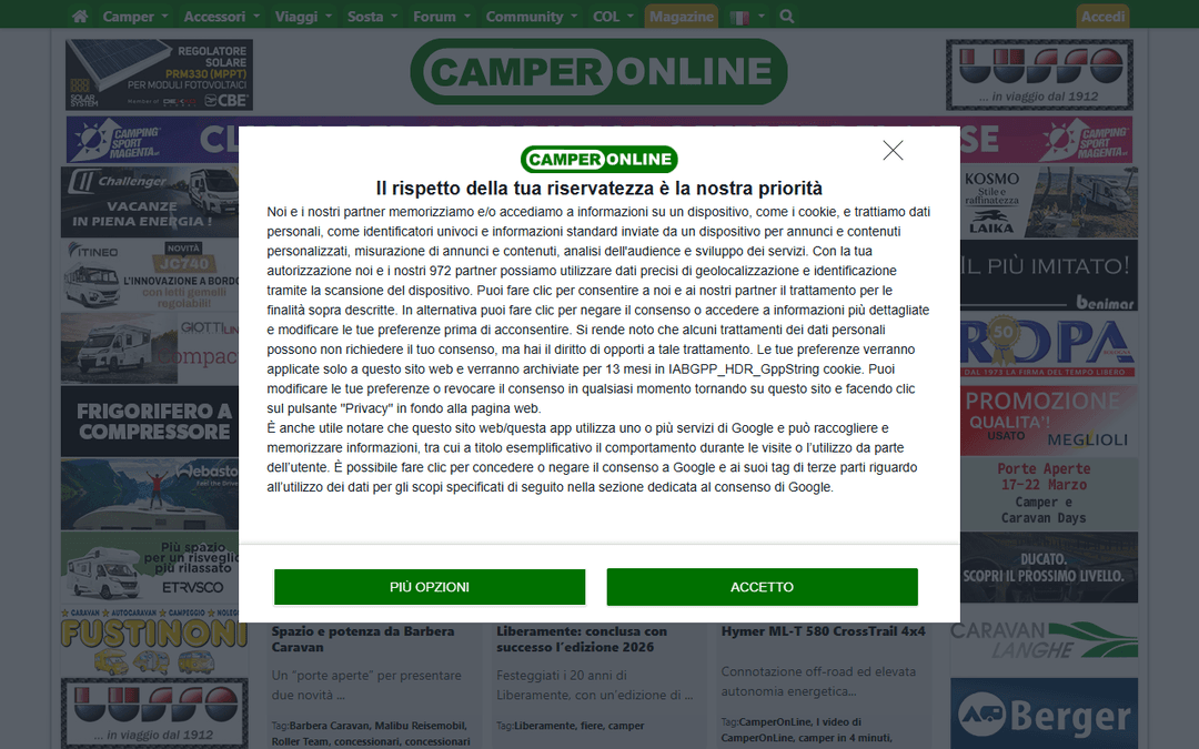 camperonline.it publisher screenshot