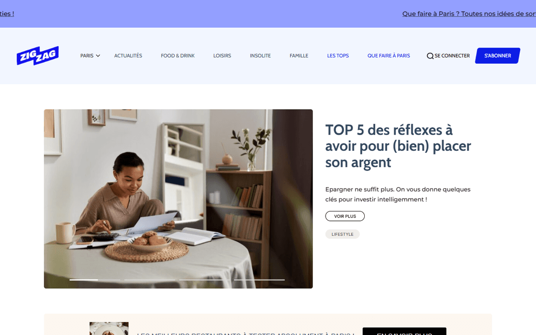 pariszigzag.fr publisher screenshot