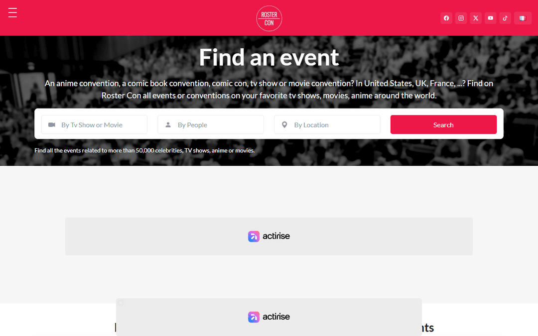 rostercon.com publisher screenshot