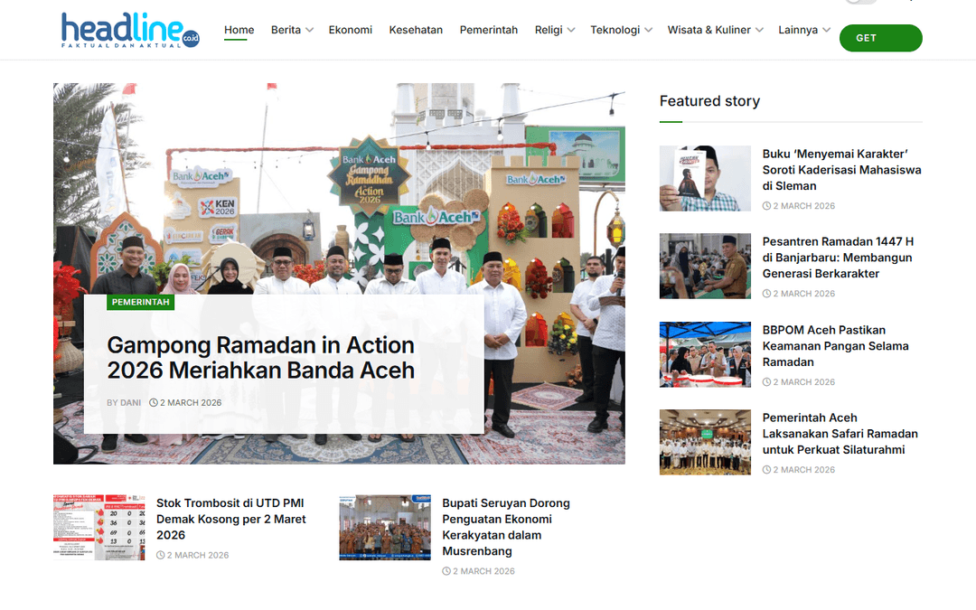 headline.co.id publisher screenshot