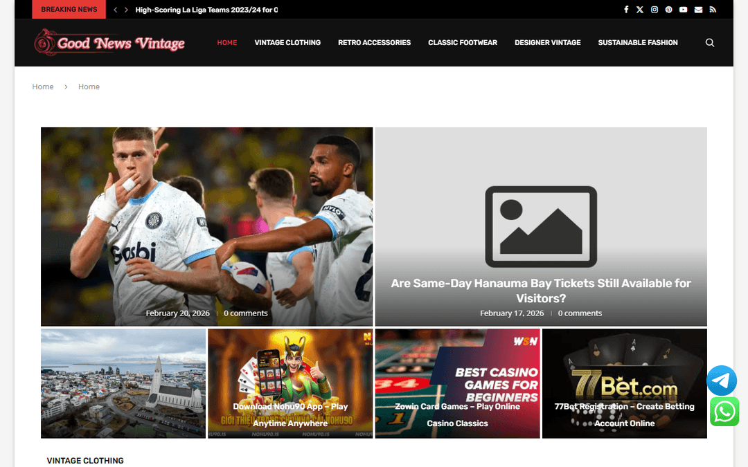 goodnewsvintage.com publisher screenshot