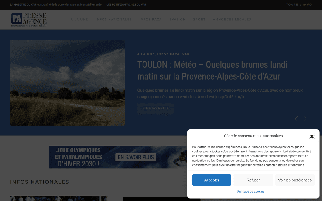 presseagence.fr publisher screenshot