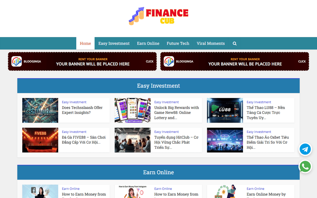 financecub.com publisher screenshot