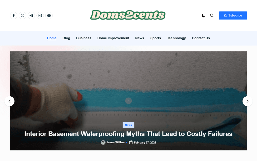 doms2cents.net publisher screenshot