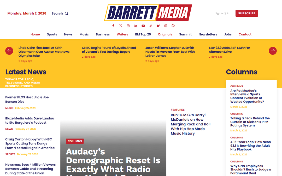 barrettmedia.com publisher screenshot