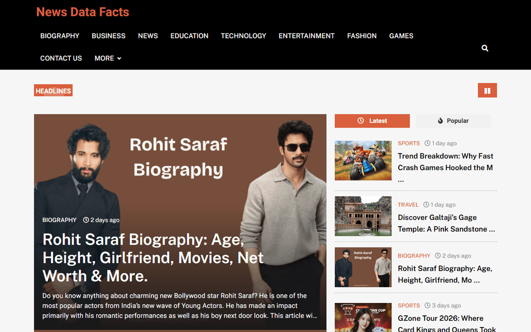 newsdatafacts.com publisher screenshot