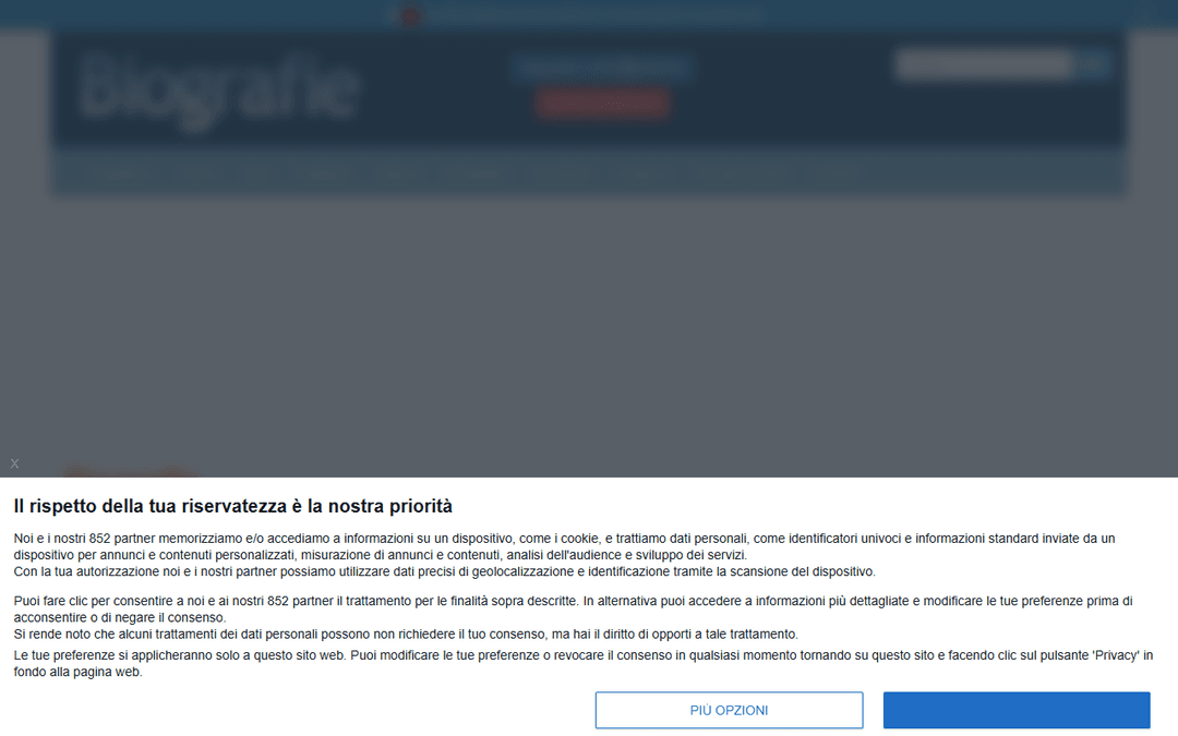 biografieonline.it publisher screenshot