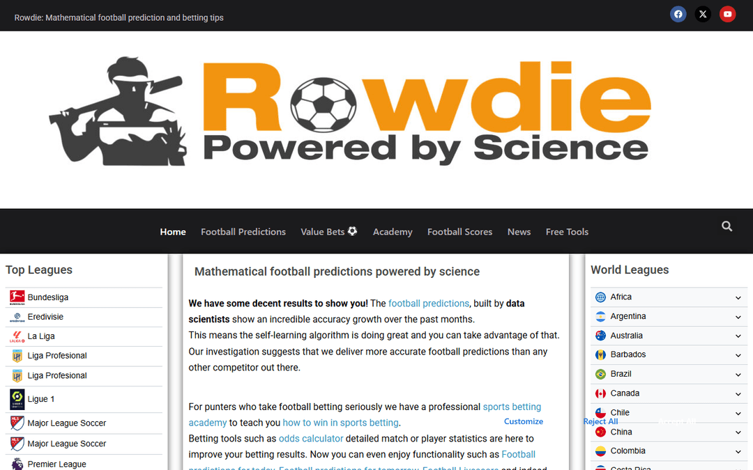 rowdie.co.uk publisher screenshot