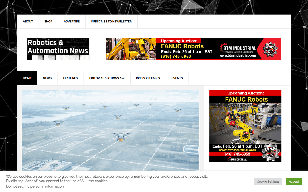 roboticsandautomationnews.com publisher screenshot