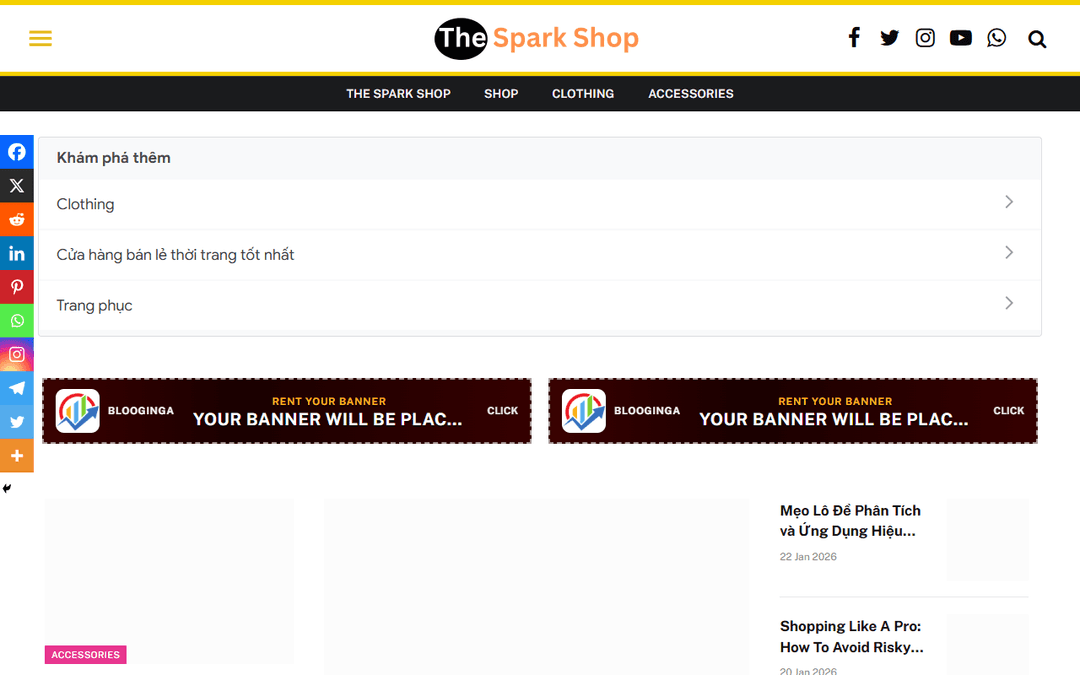thesparkshops.com.in publisher screenshot