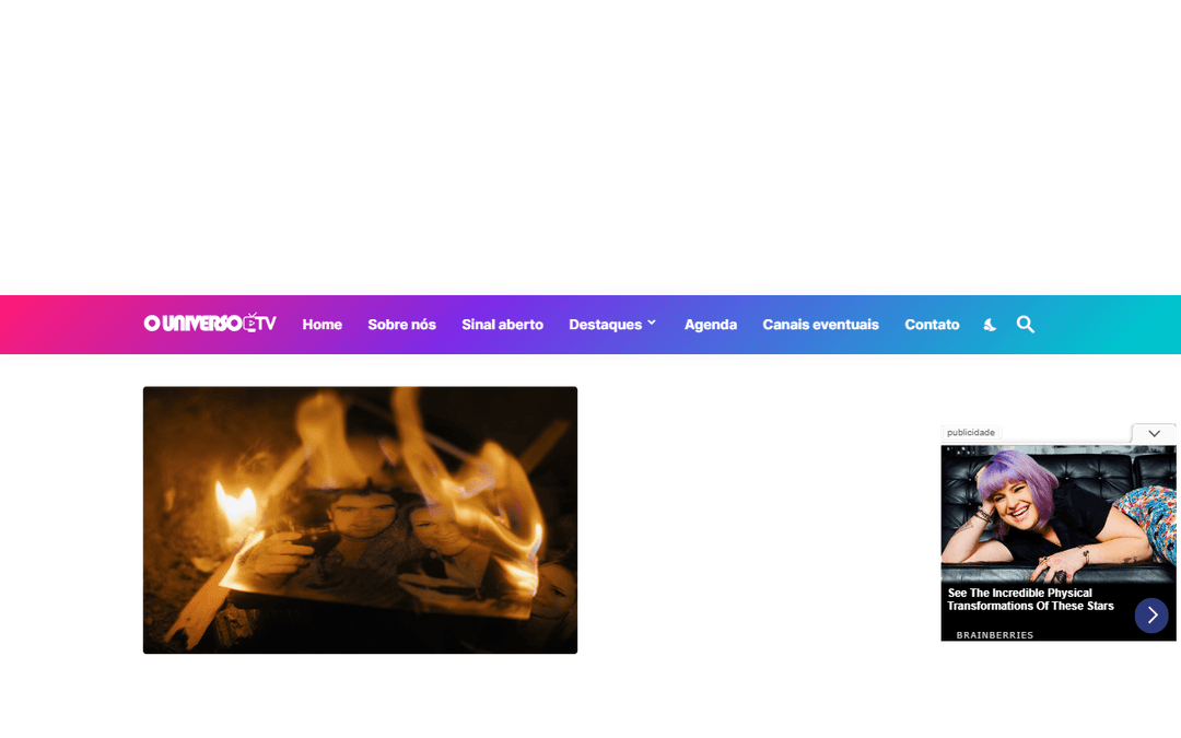 ouniversodatv.com publisher screenshot