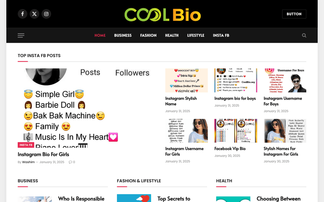 coolbio.org publisher screenshot