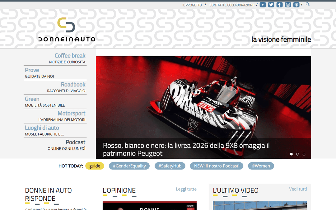 donneinauto.it publisher screenshot
