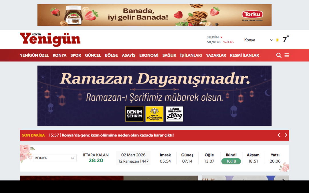 konyayenigun.com publisher screenshot
