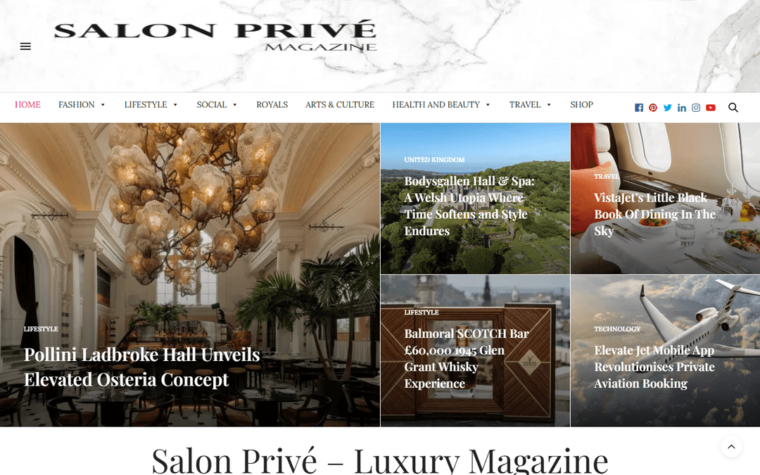 salonprivemag.com publisher screenshot