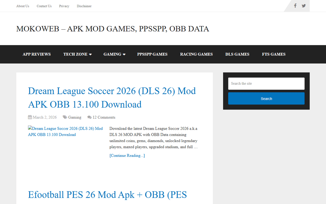 mokoweb.com publisher screenshot