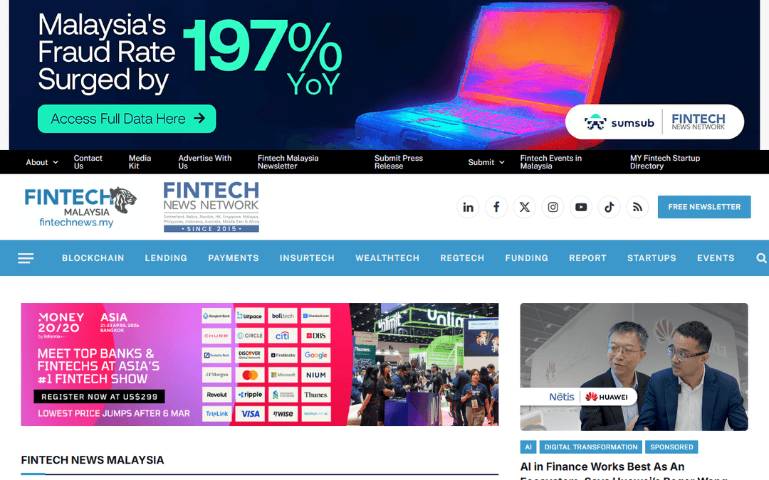 fintechnews.my publisher screenshot