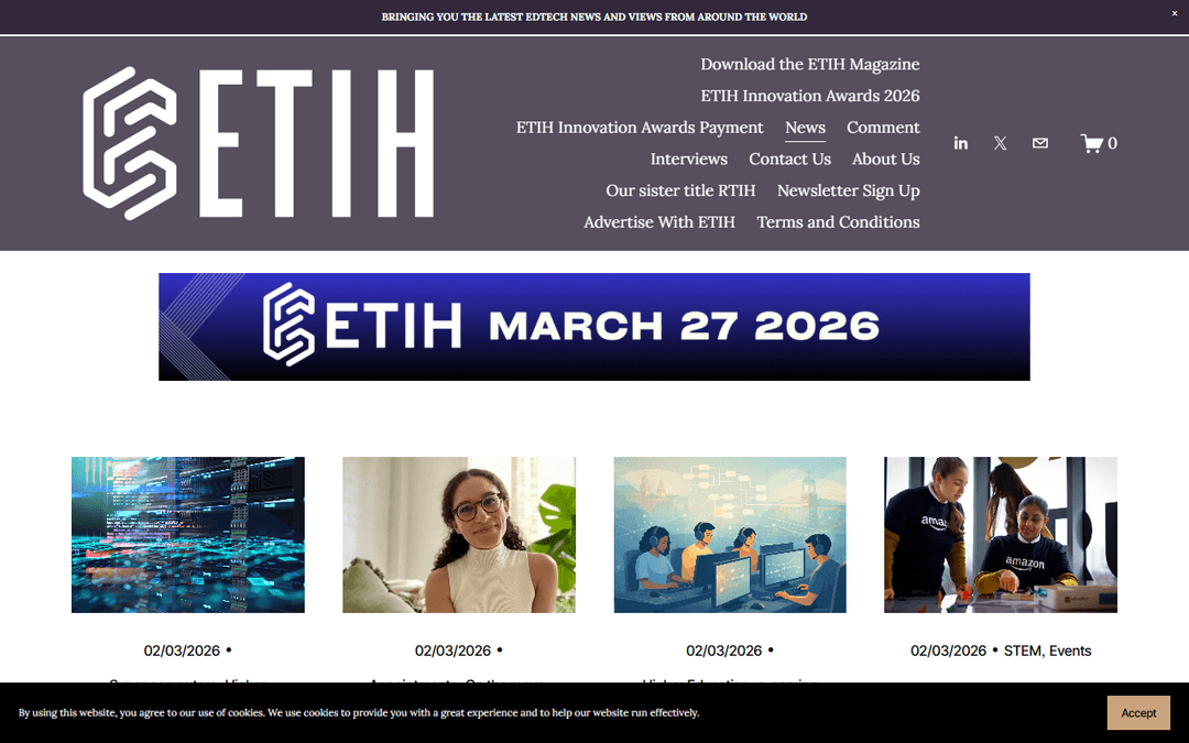 edtechinnovationhub.com publisher screenshot