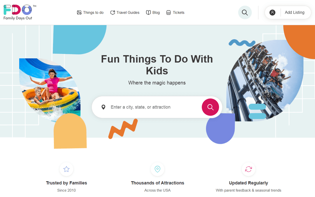 familydaysout.com publisher screenshot