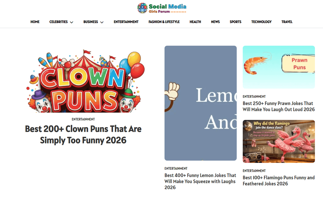 socialmediagirlsforum.co.uk publisher screenshot