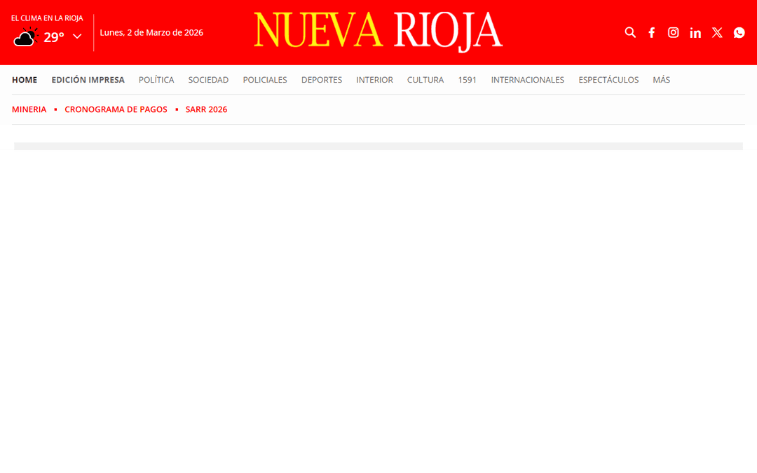nuevarioja.com.ar publisher screenshot