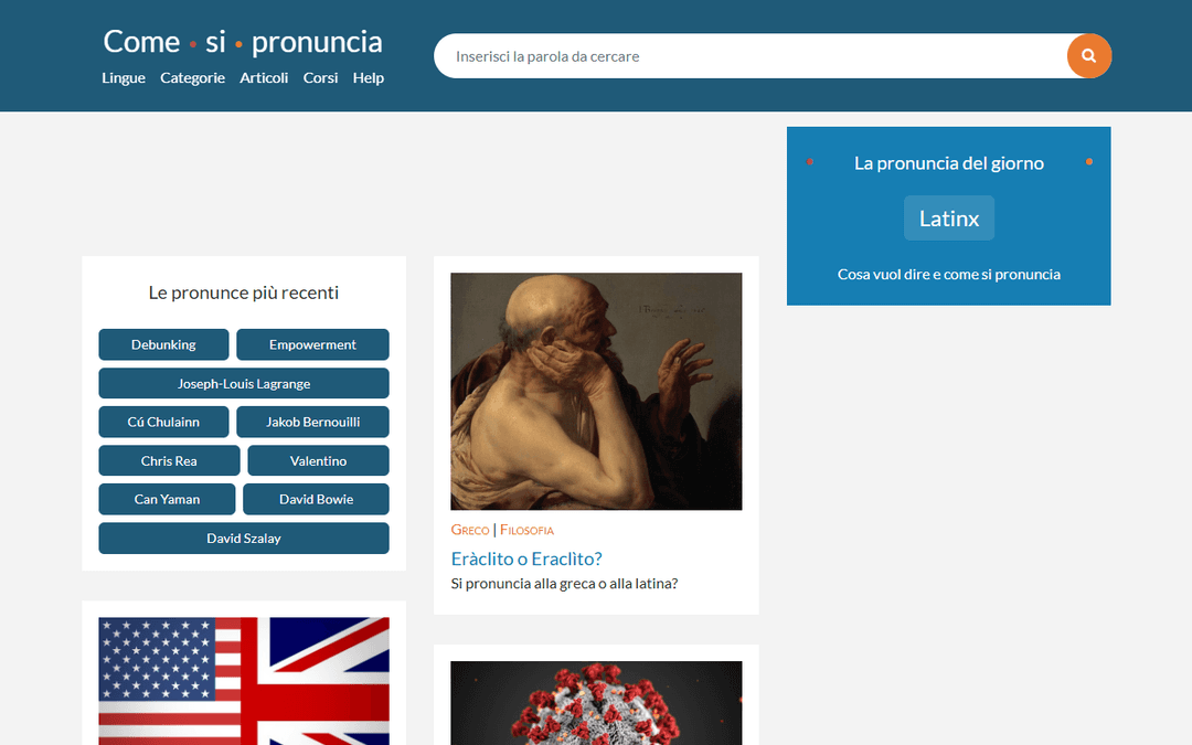comesipronuncia.it publisher screenshot