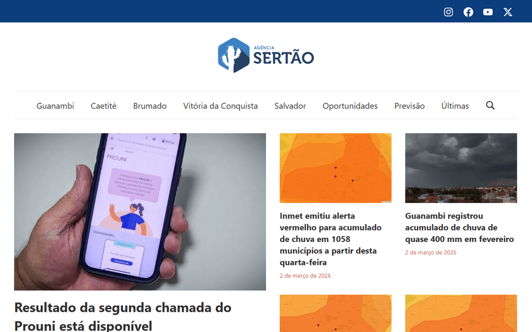 agenciasertao.com publisher screenshot