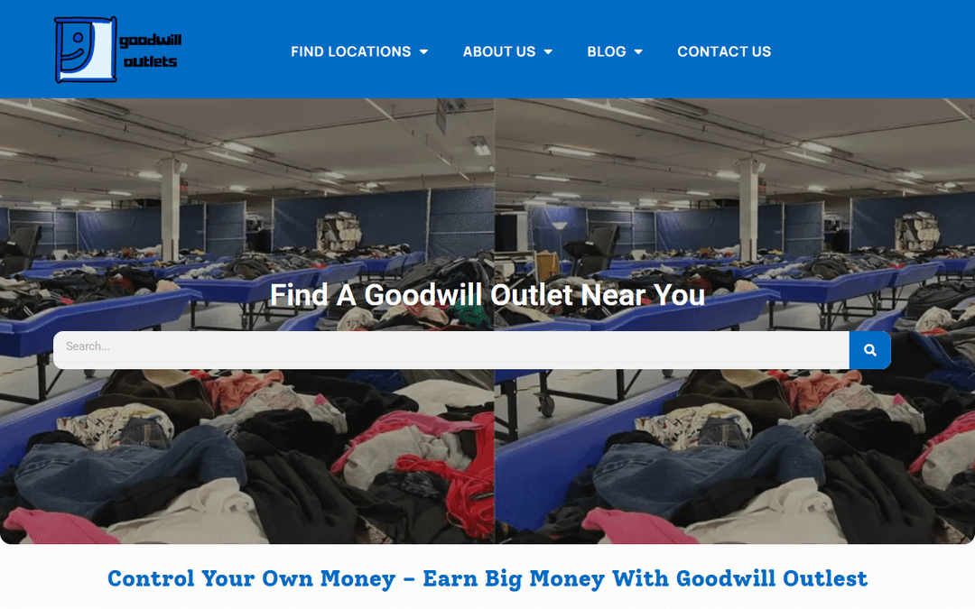 goodwilloutlets.net publisher screenshot